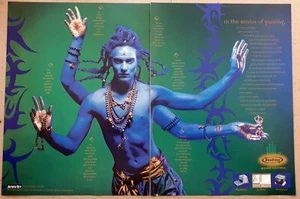 Magazine Print Ad DEXDRIVE N64 PlayStation 1998 Four Armed Blue Man - Picture 1 of 1