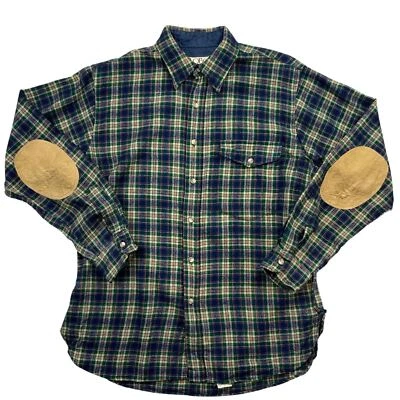 VTG USA PENDLETON LOBO WOOL SHIRT CHECK PLAID ROCKABILLY HOT ROD L 48” (44) - Image 1 of 4
