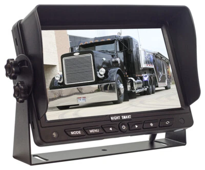 Monitor de montaje en tablero 7" 3AV 1080P - atenuación automática, bloqueo de menú, pies de ventilador + soporte en U  - Imagen 1 de 3