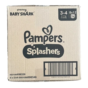 Pampers Splashers Gr. 3-4 (6-11 kg) 96 St. Baby Shark Limited Edition - Bild 1 von 1
