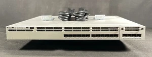 Cisco WS-C3850-12S-S 12 Port Ethernet Switch w/C3850-NM-2-10G Module -Fast Ship - Picture 1 of 5