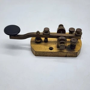 Vintage Signal Electric Mfg Co Telegraph Key - Ham Radio, Morse Code Part - Zdjęcie 1 z 9