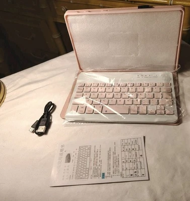 iPad Mini 6th Generation PINK Smart Case with Keyboard & Charger 8.3" Open Box - Image 1 of 4