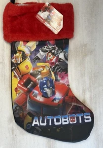 Transformers 15" Weihnachtsstrumpf Kunstfellbesatz Urlaub NEU - Bild 1 von 2