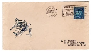 #719 Olympics 1932 Washington DC FDC - Planty #55  VERY Scarce Gorham - Picture 1 of 2