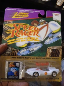 JOHNNY LIGHTNING SPEED RACER MACH 5 with Saw Blades - New on card - Picture 1 of 10