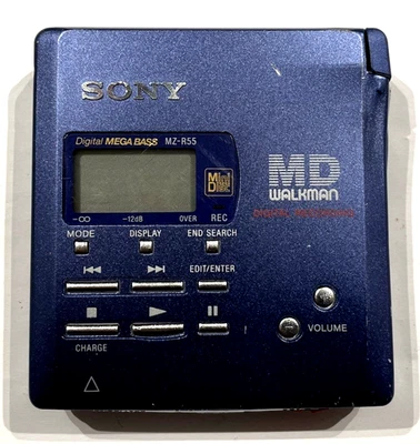 Sony MZ-R55 walkman portable MD recorderr Made in Japan  MiniDisk - Image 1 of 4