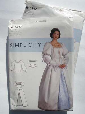 Simplicity 9090 Renaissance Queen Princess  Medieval Gown Dress Sz 6-14 or 14-22 - Image 1 of 2