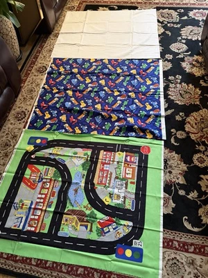 Our Town CLOTH FLOOR PLAYMAT Roadway Streets Cars Play Mat Kit for Kids - Image 1 of 4