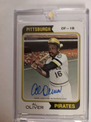 2023 Topps Heritage 1974 Real One Auto Al Oliver #74RO-AO Auto - Image 1 of 2