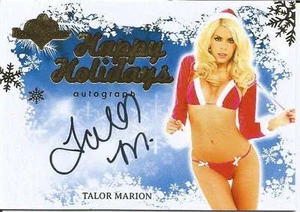 Taylor Marion 2013 auto Happy Holidays autograph Benchwarmers trading card - Picture 1 of 2