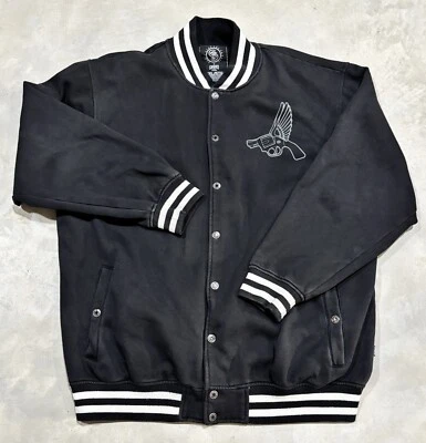 Abrigo Chaqueta Hombre Crooks & Castles Cant Stop the Crooks Estampado Gráfico 5XL Negro Foto 1 de 4