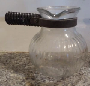 Caffettiera vintage Silex 1,5 tazze gocciolatore vetro manico legno nero - Foto 1 di 2