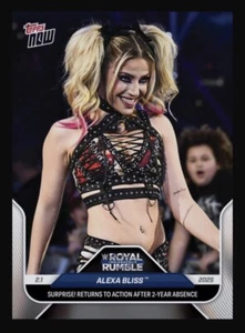 2025 WWE Topps NOW - Surprise Royal Rumble Base - ALEXA BLISS (Slam Digital Card - Bild 1 von 1