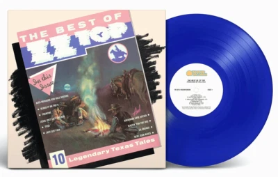 ZZ Top "The Best of ZZ Top" ROCKTOBER Blue-Jean Blue Vinyl Gibbons Hill Sealed - Image 1 of 4