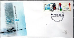 1986 FDC First Day Cover Aruba NVPH E005 / E 5 Blanco Open Klep - Foto 1 di 1