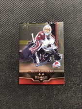 2005-06 UPPER DECK BLACK DIAMOND DAVID AEBISCHER DOUBLE RUBY RED #ed 52/100