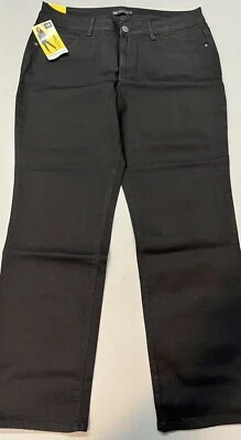 Lee Jeans 18M Womens Plus Size Black Denim Perfect Fit Straight Leg NWT 34x31 - Image 1 of 4