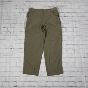 Womans Columbia Beige PFG Nylon Fishing Hiking Convertable Pants XL 36-38 x 31 - Picture 1 of 9