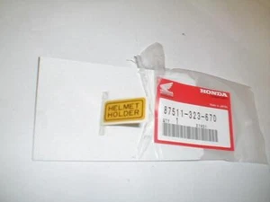 *OEM HONDA "HELMET HOLDER" STICKER (D7109) - Picture 1 of 1