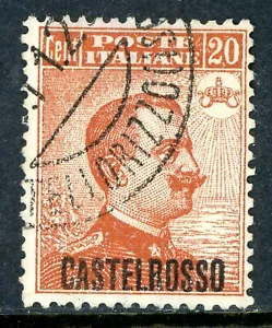 Italy 1924 Offices in Castelrosso 20¢ Orange Scott #68 VFU R282 - Picture 1 of 6