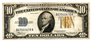 Fr. 2309 $10 1934A North Africa Silver Certificate - Picture 1 of 2