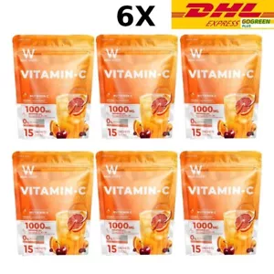 WINK WHITE VITAMIN-C CO Q10 Plus Nourish Brighten Skin Anti Agin 15 Sachets 6X - Picture 1 of 11