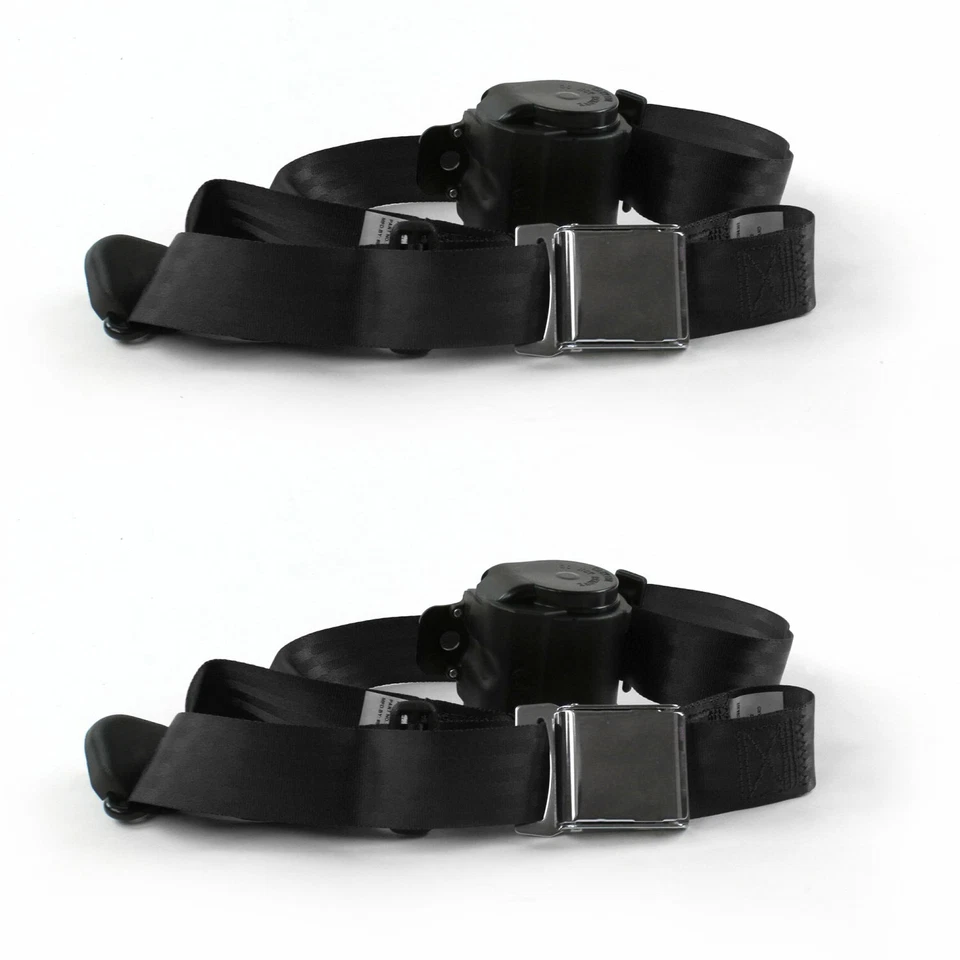 Ford Fairlane 1968 - 1969 Airplane 3pt BK Retract Bucket Seat Belt Kit-2 Belts - Image 1 of 1