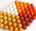 Mix 2 cm 100% wool Felt Balls Nursery Craft Beads Garland Making wool Beads, B