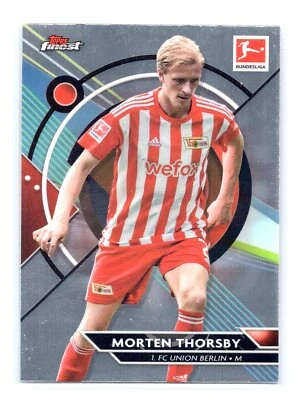 2023 Topps Finest Bundesliga #22 Morten Thorsby Union Berlin - Image 1 of 2