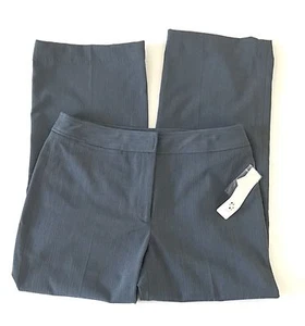 APT 9 Dress Pants Womens Size 8 Gray Mid Rise Modern Fit Stretch Trouser - Picture 1 of 10