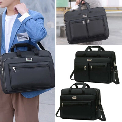 17" Laptop PC Waterproof Shoulder Bag Carrying Soft Notebook Case Cover Black - Image 1 of 4