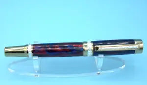 Cambridge Rollerball Pen Gold Hardite Silver Accents in Nebula - Picture 1 of 22
