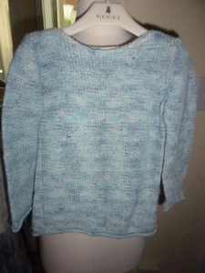 Gucci Girl's Blue Cotton Sweater Size 4 - Picture 1 of 3