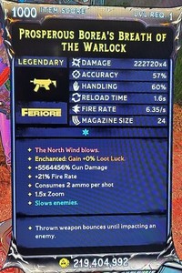 Tiny Tina's Wonderlands Level 1 Modded Gun PS Xbox PC