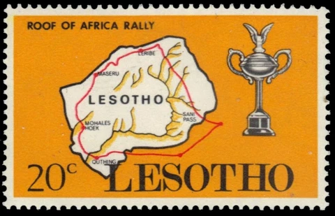 LESOTHO 74 (SG174) - Roof of Africa Auto Rally "Course Map" (pa20009) Cover