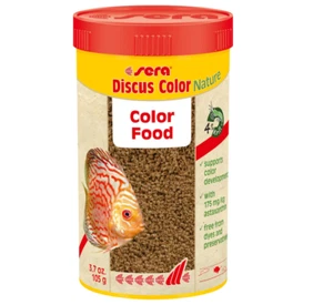 Sera Discus Colour Nature 105g 250ml Aquarium Color Enhancing Food Red - Picture 1 of 1