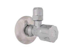 2 x Schlösser Eckventil 1/2" Verschraubung 3/8" selbstdichtend chrom 7100 - Bild 1 von 3