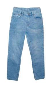 Wonder Nation Boys Adjustable Waist Straight Leg Blue Jeans 12 Slim 5 Pockets - Picture 1 of 8