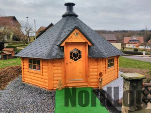 NordLog Grillkota 16,5 m² Grillhaus Grillhütte Pavillon Gartenhaus Kota - Bild 1 von 10