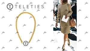 TELETIES HEADBAND SUNSET GOOD AS GOLD METALLIC ANYTHING BUT BASIC YEAR OF GLAM - Picture 1 of 16