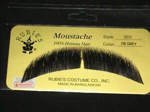 MUSTACHES THEATRICAL -HUMAN HAIR BASIC CHARACTER MUSTACHE RUBIES 2015 PICK ANY 1