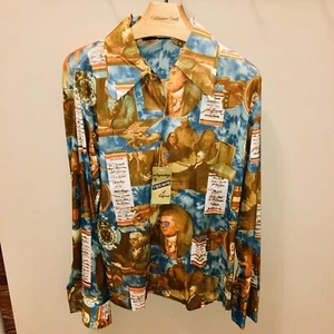 VTG  Triumph California Disco Shirt Spirit Of 76 Patriotic Constitution L Large - Picture 1 of 12
