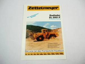 Zettelmeyer ZL5001F Radlader mit Deutz Motor Prospekt 1988 - Bild 1 von 2