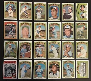 1972 Topps MONTREAL EXPOS TEAM Lot STEVE RENKO Mike MARSHALL Bob BAILEY Ron HUNT - Picture 1 of 3