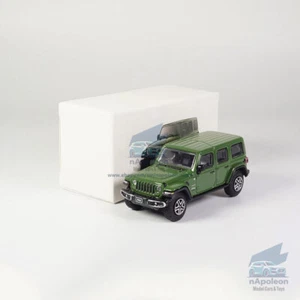 Jeep Wrangler Sahara 1:64 Modelo Coche Diecast Vehículo Colección de Regalo Verde Ejército - Imagen 1 de 12