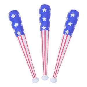 3pcs Inflatable Baseball Bats Party Supplies Independence Day Party Decorations - Picture 1 of 12