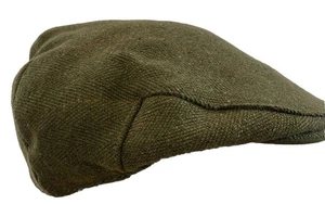 Grün Tweed flache Kappe Größe 7 57 cm - Bild 1 von 5