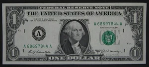 1969B $1 (ONE DOLLAR) - NOTE - Picture 1 of 2