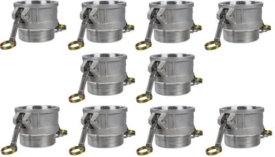 (10 Pack) Aluminum 3" Type B Camlock | Male NPT Thread x Female Coupler - Image 1 of 4